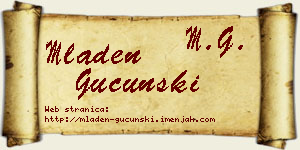 Mladen Gucunski vizit kartica